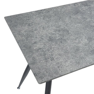 Mesa de comedor Fitjar con aspecto de hormigón en varios tamaños [en.casa]