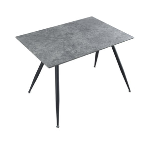 Mesa de comedor Fitjar con aspecto de hormigón en varios tamaños [en.casa]