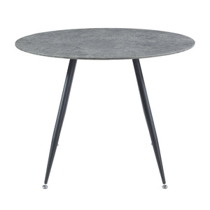 Mesa de comedor Fitjar con aspecto de hormigón en varios tamaños [en.casa]