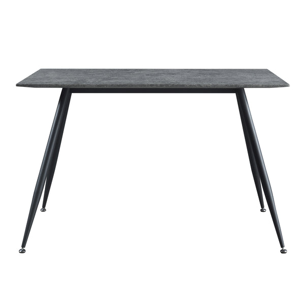 Mesa de comedor Fitjar con aspecto de hormigón en varios tamaños [en.casa]