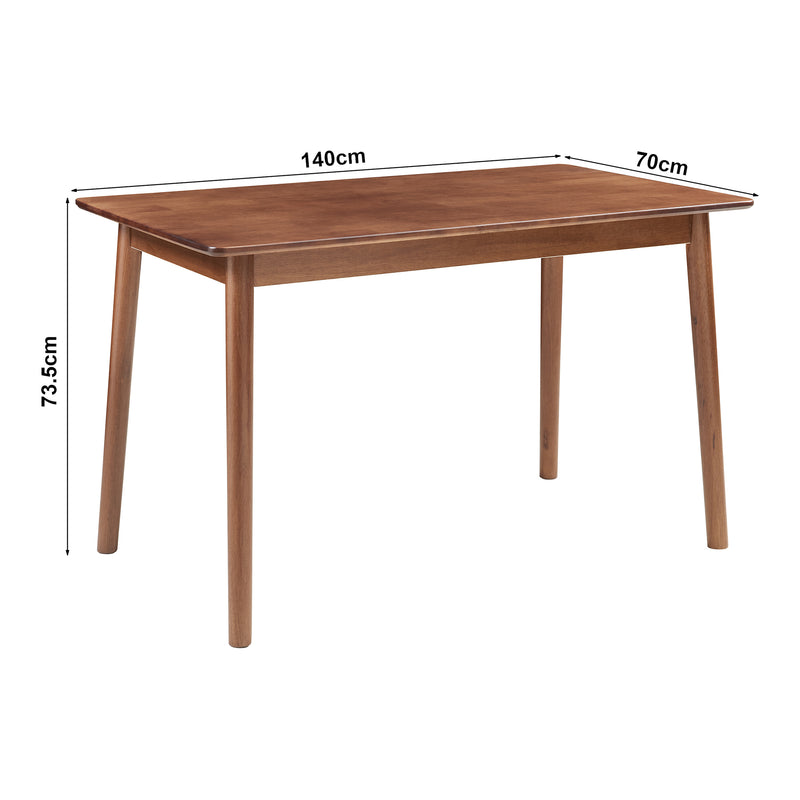 Esquema acotado Mesa de comedor Klijori madera [en.casa]