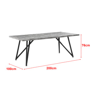 Mesa de comedor Sävsjö 200x100x76cm varios colores en.casa