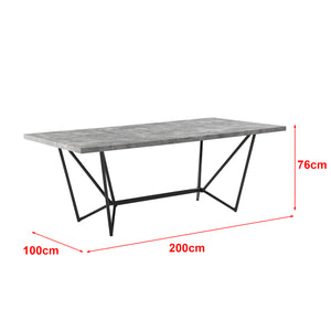 Mesa de comedor Sigtuna 200x100x76cm varios colores en.casa