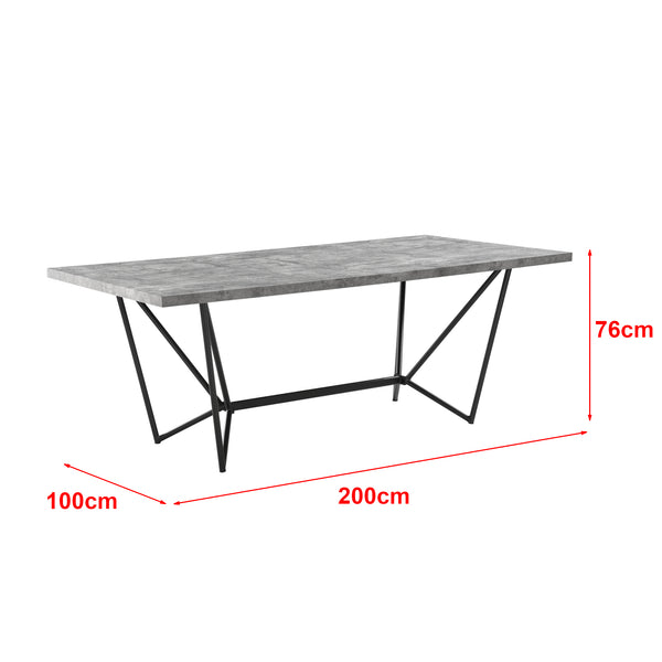 Mesa de comedor Sigtuna 200x100x76cm varios colores en.casa
