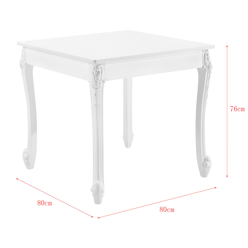 Mesa de comedor Lüneburg en varios tamaños Blanco en.casa