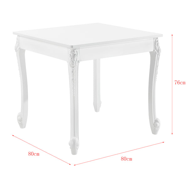 Mesa de comedor Lüneburg en varios tamaños Blanco en.casa
