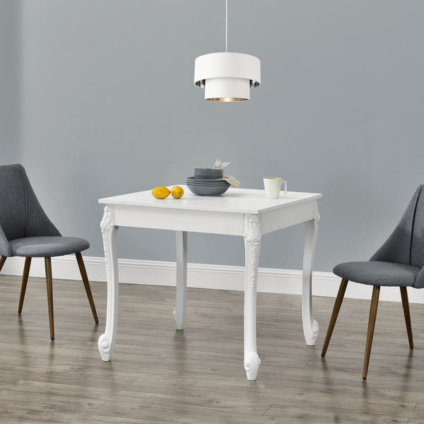 Mesa de comedor Lüneburg en varios tamaños Blanco en.casa