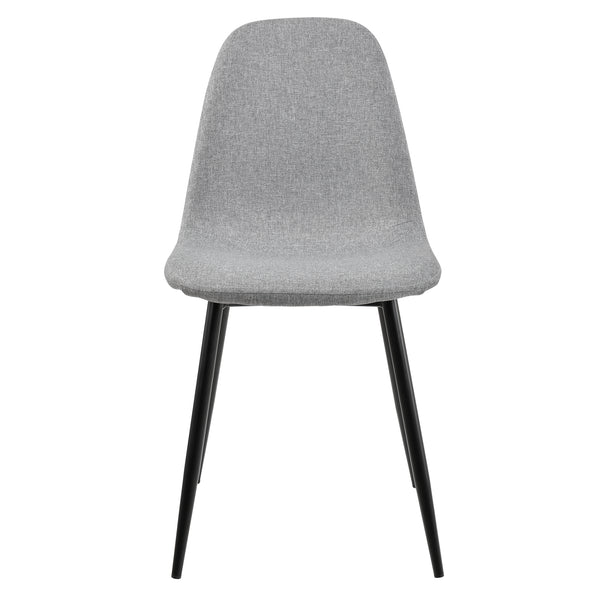 Grupo de comedor Vihti (Juego de 5 piezas) 120x70 cm Gris [en.casa]
