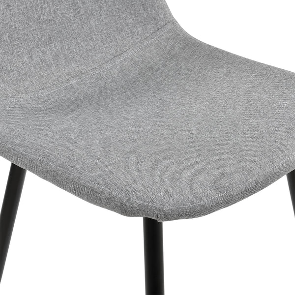 Grupo de comedor Vihti (Juego de 5 piezas) 120x70 cm Gris [en.casa]
