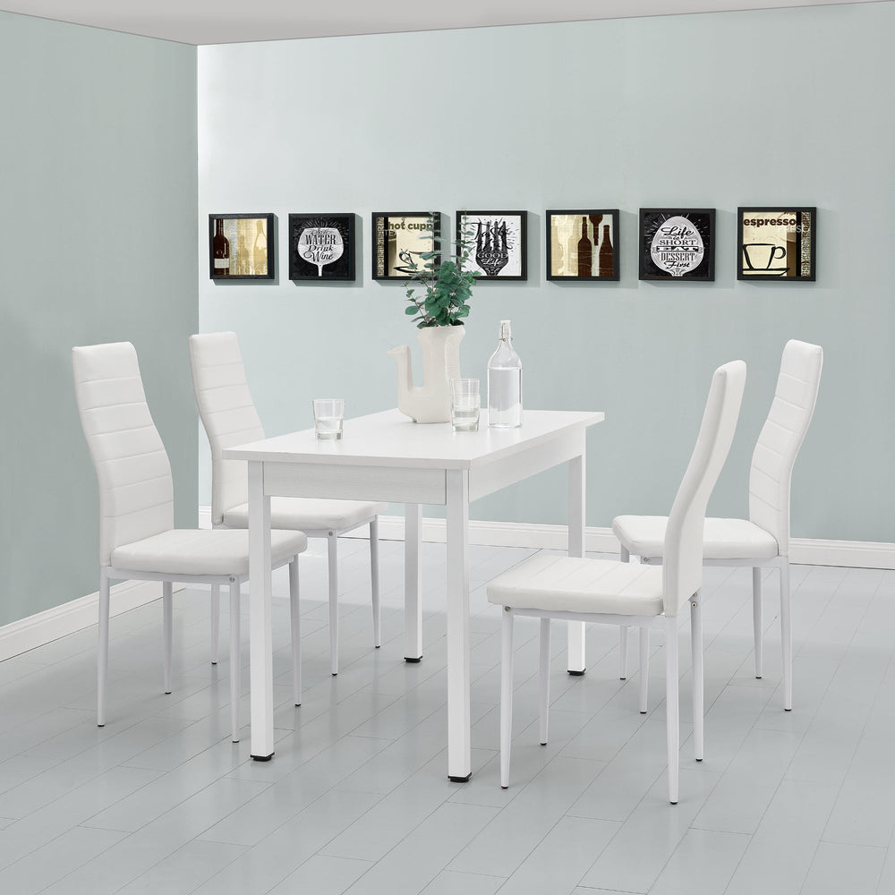 Conjunto de comedor Jørpeland (juego, 5 piezas) 120x60 cm varios colores [en.casa] - premiumXL