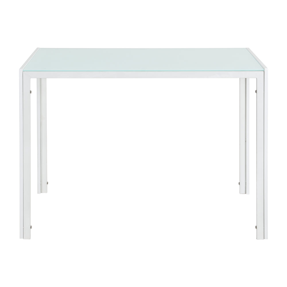 Mesa de comedor Eschede 105x60x75 cm con tablero de cristal en varios colores en.casa - premiumXL