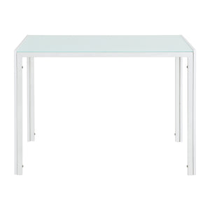 Mesa de comedor Eschede 105x60x75 cm con tablero de vidrio en varios colores en.casa