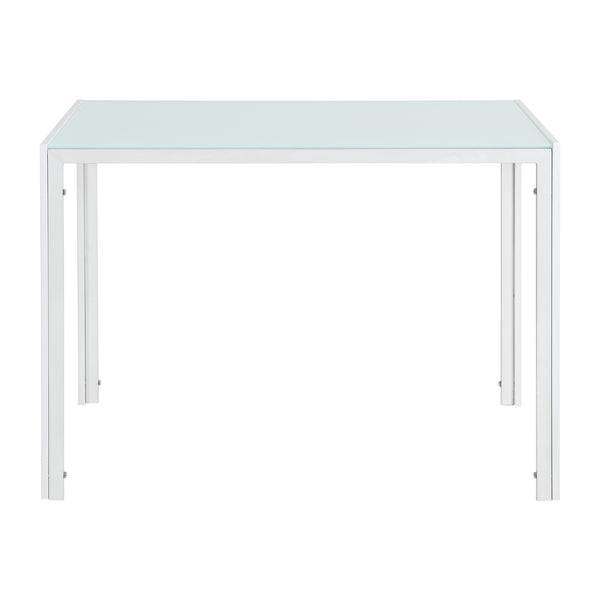 Mesa de comedor Eschede 105x60x75 cm con tablero de vidrio en varios colores en.casa