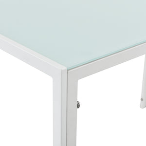 Mesa de comedor Eschede 105x60x75 cm con tablero de vidrio en varios colores en.casa