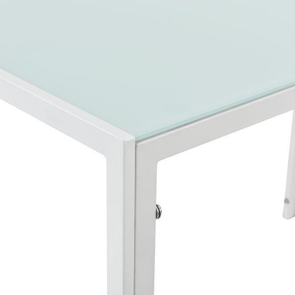 Mesa de comedor Eschede 105x60x75 cm con tablero de vidrio en varios colores en.casa