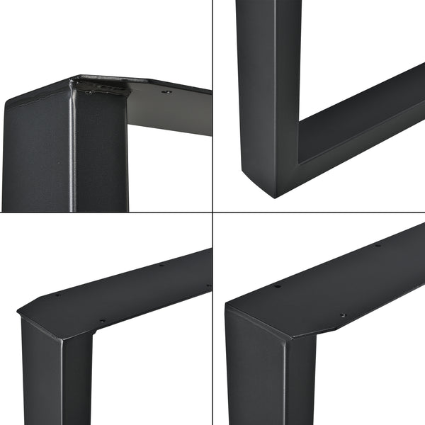 Estructura de mesa Makers juego de 2 acero [en.casa]