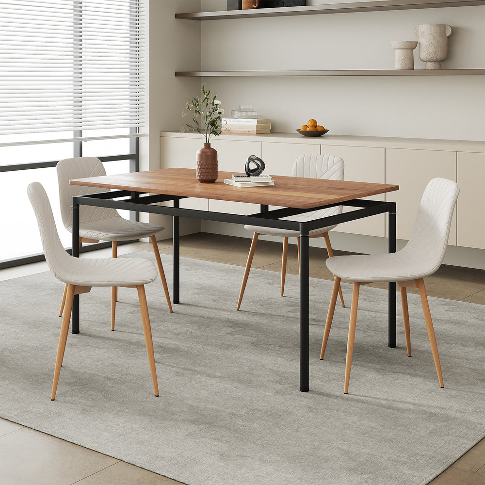 Grupo de comedor Hemnes de 5 piezas [en.casa]