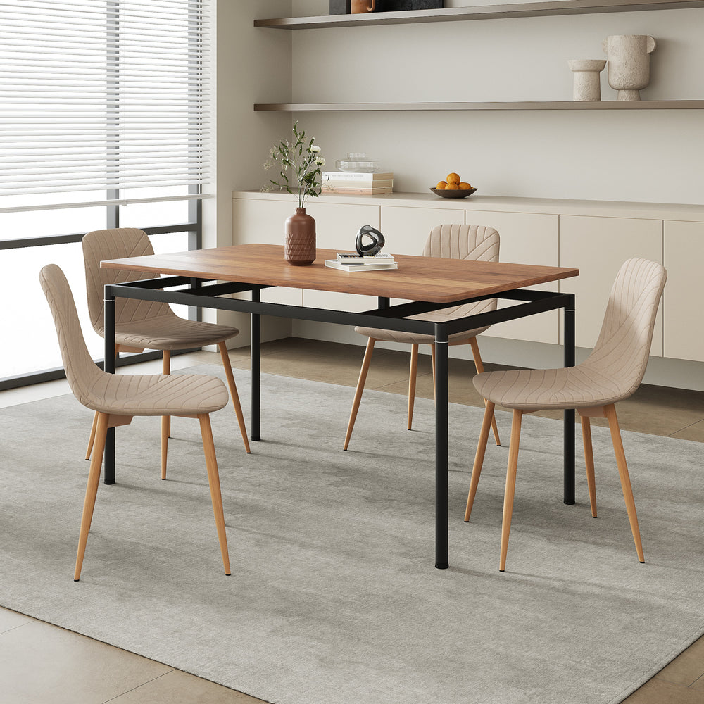 Grupo de comedor Hemnes de 5 piezas [en.casa]