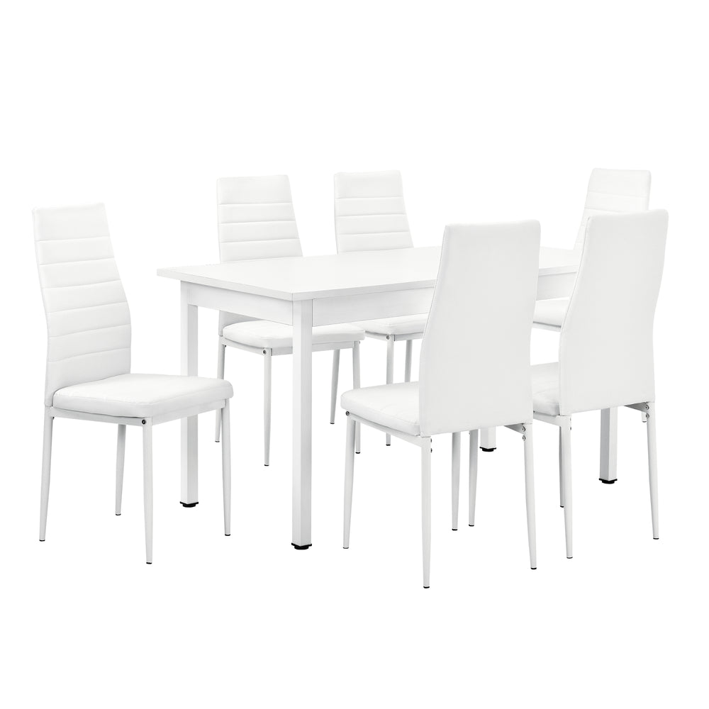 Conjunto de comedor Bjerkvik (set de 7 piezas) 140x60 cm en varios colores [en.casa] - premiumXL