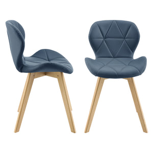 Silla de comedor Älmhult juego de 6 unidades 78x47x52 cm cuero sintético varios colores [en.casa]