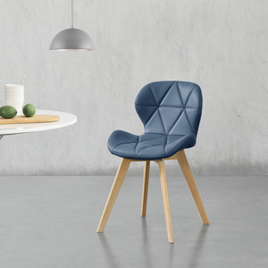 Silla de comedor Älmhult juego de 6 unidades 78x47x52 cm cuero sintético varios colores [en.casa]