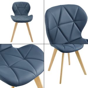 Silla de comedor Älmhult juego de 6 unidades 78x47x52 cm cuero sintético varios colores [en.casa]