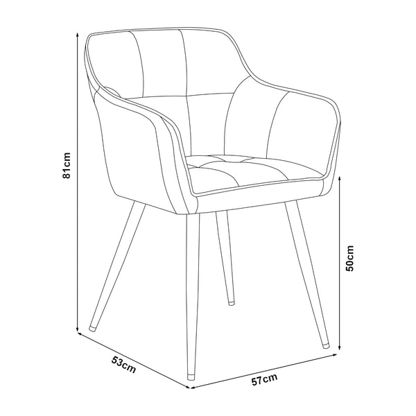 Silla de comedor Birmingham [en.casa]
