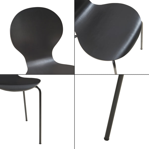 Silla de comedor Etne juego de 4 [en.casa]