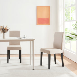 Conjunto de sillas de comedor Hamburgo textil [en.casa]