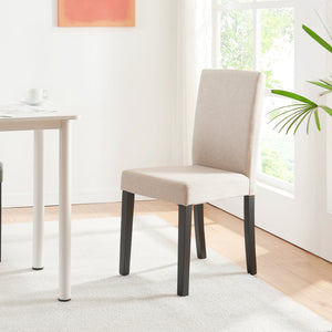 Conjunto de sillas de comedor Hamburgo textil [en.casa]
