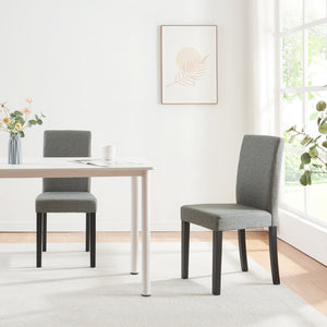 Conjunto de sillas de comedor Hamburgo textil [en.casa]