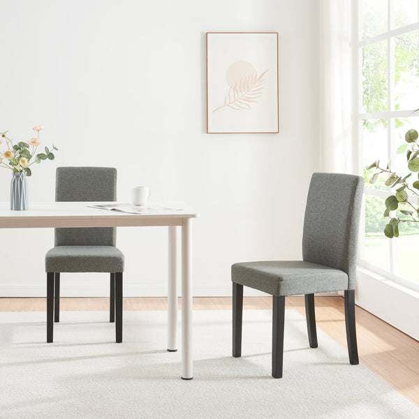 Conjunto de sillas de comedor Hamburgo textil [en.casa]