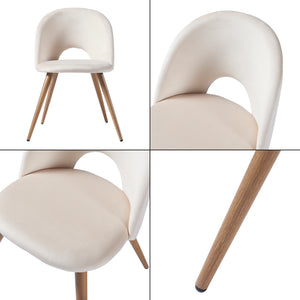 Juego de sillas de comedor Karijoki 77x50x55 cm [en.casa]