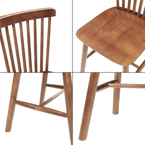 Silla de comedor Karmoy juego de 2 madera [en.casa]