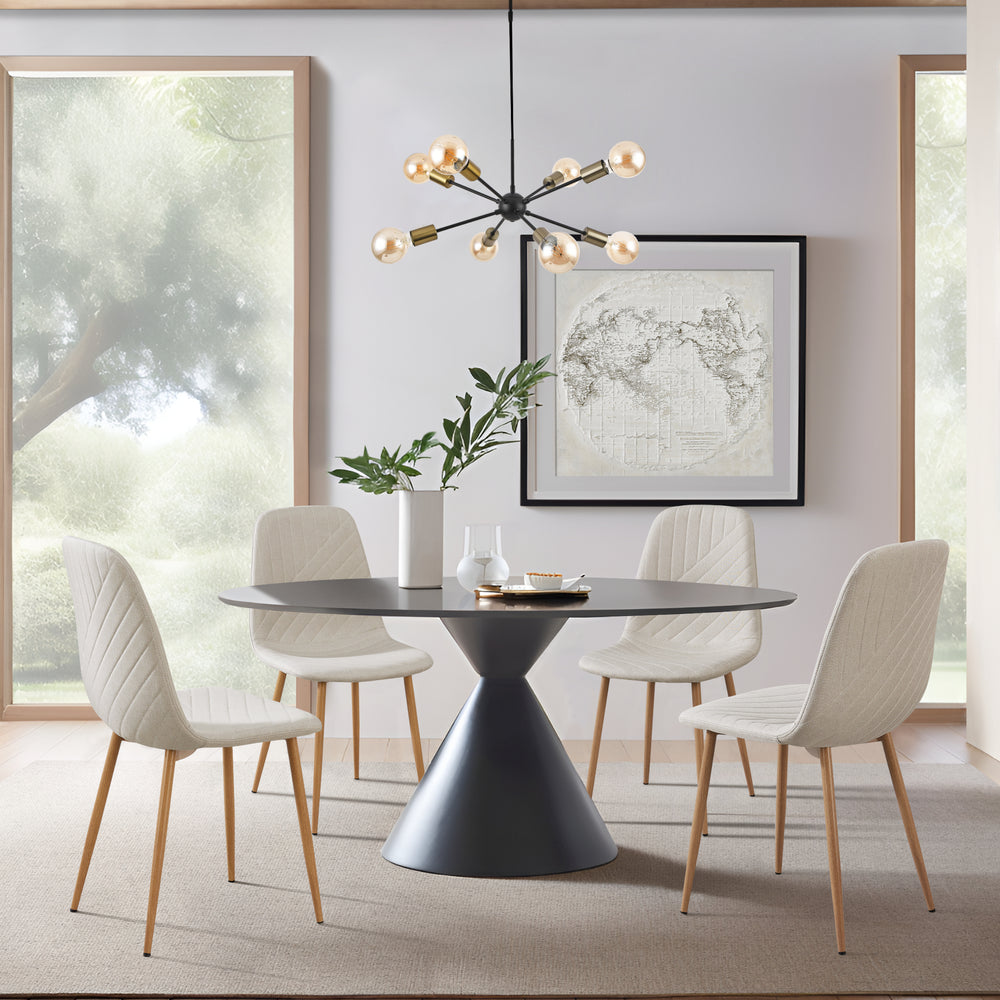 Silla de comedor Köfering juego de 4 [en.casa]