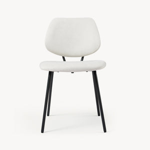 Juego de 2/4/6 sillas de comedor Köma tela acero 78x49x55cm [en.casa]