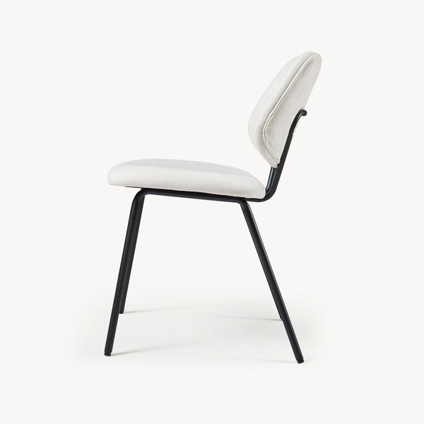 Juego de 2/4/6 sillas de comedor Köma tela acero 78x49x55cm [en.casa]