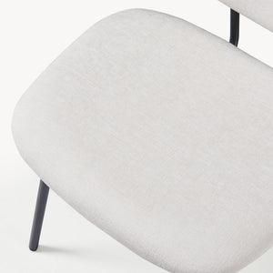 Juego de 2/4/6 sillas de comedor Köma tela acero 78x49x55cm [en.casa]