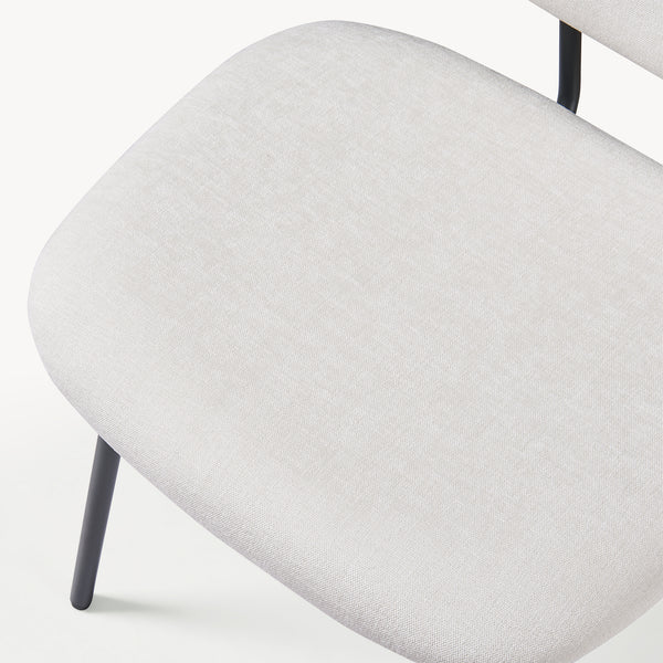 Juego de 2/4/6 sillas de comedor Köma tela acero 78x49x55cm [en.casa]