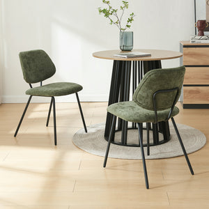 Juego de 2/4/6 sillas de comedor Köma tela acero 78x49x55cm [en.casa]