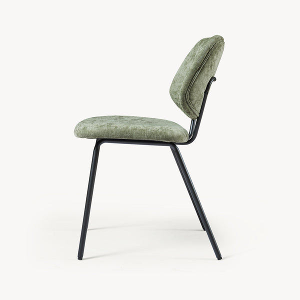 Juego de 2/4/6 sillas de comedor Köma tela acero 78x49x55cm [en.casa]