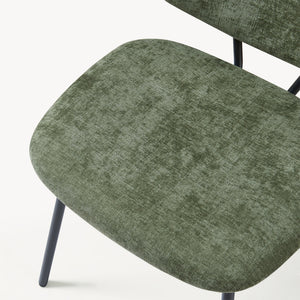 Juego de 2/4/6 sillas de comedor Köma tela acero 78x49x55cm [en.casa]