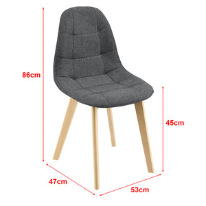 Silla de comedor Kopparberg juego de 6 unidades varios colores en.casa