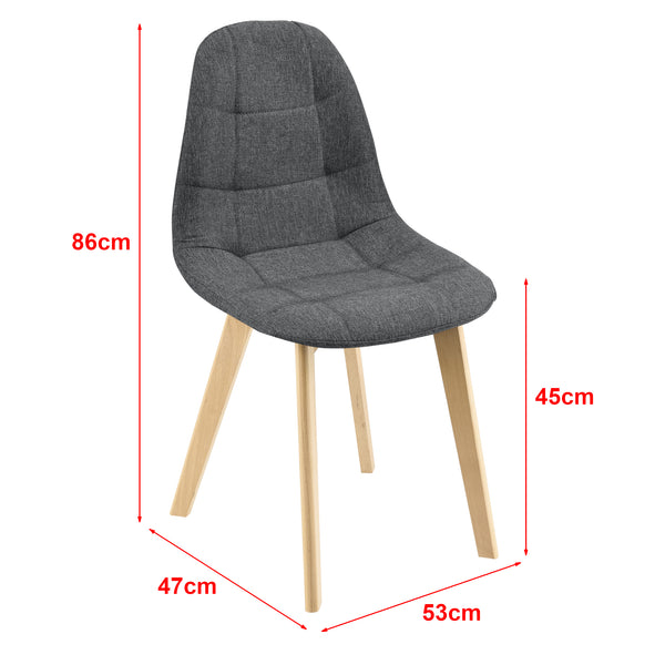 Silla de comedor Kopparberg juego de 6 unidades varios colores en.casa