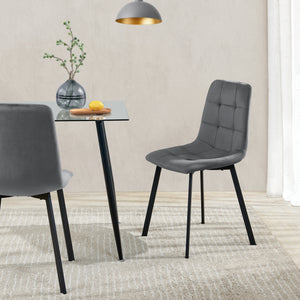 Silla de comedor Lexnitz juego de 2 en varios colores [en.casa]