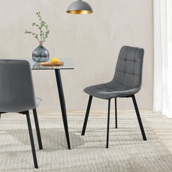 Silla de comedor Lexnitz juego de 2 en varios colores [en.casa]
