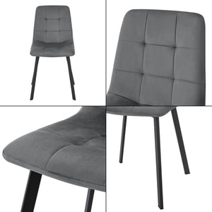 Silla de comedor Lexnitz juego de 2 en varios colores [en.casa]
