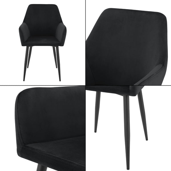 Conjunto de sillas de comedor Hollola [en.casa]