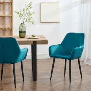 Conjunto de sillas de comedor Hollola [en.casa]