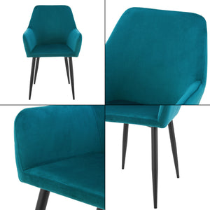 Conjunto de sillas de comedor Hollola [en.casa]